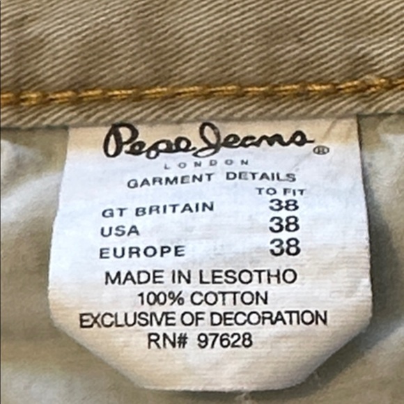 Pepe Streetwear Relaxed Fit Cotton Denim Blue Jean Shorts 38 waist near new - Picture 14 of 14